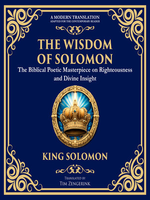 cover image of The Wisdom of Solomon